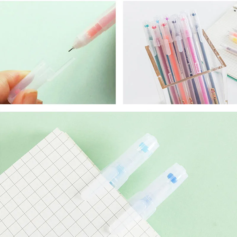 

10/12 pcs Glitter Marker Neutral Pen 0.5mm Gel Pens Set Color Ink Hand Account DIY Scrapbooking Journal Stationery Supplies