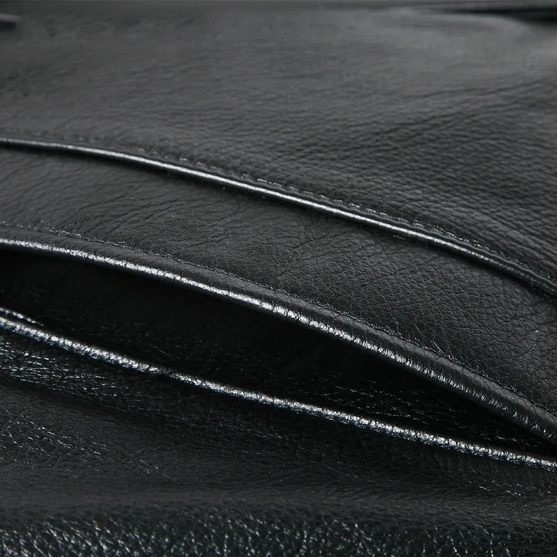 

Sheepskin Jacket Genuine Long Korean Slim Windbreaker Leather Coat Chaqueta Cuero Hombre FI009S YY1359