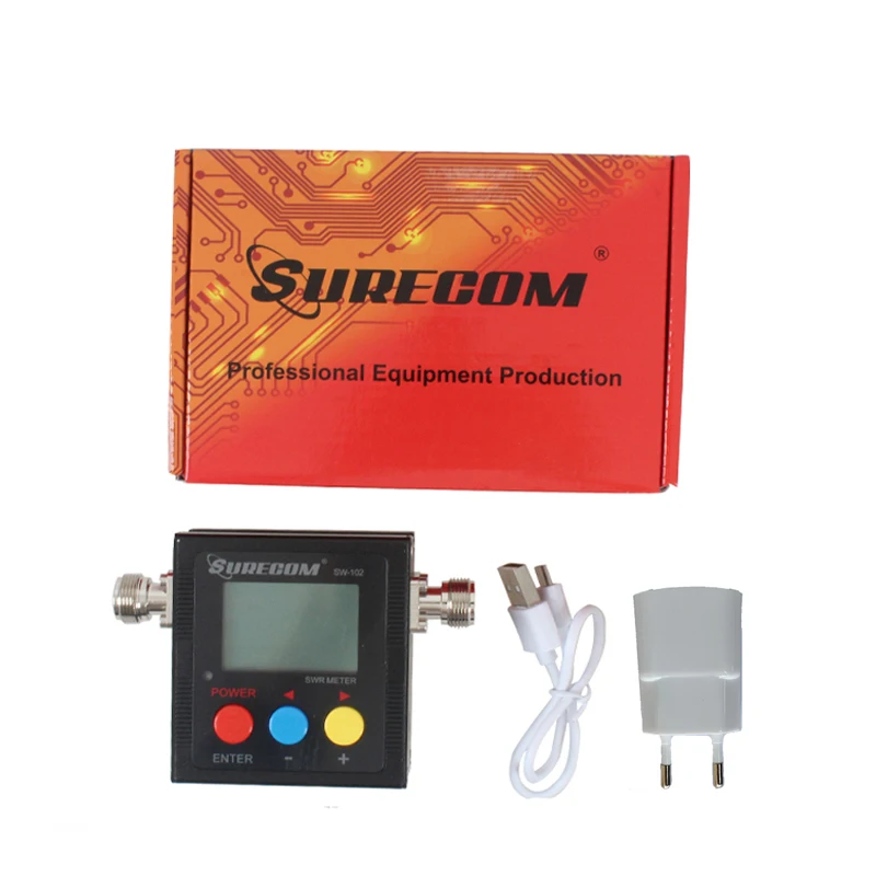 Цифровой измеритель мощности КСВ SW-102 125-525 МГц, УКВ/УВЧ, SURECOM ...