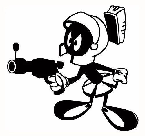 Для Marvin Martian Наклейка Виниловая наклейка Warner Bros. Mel Blanc анимация значок различных