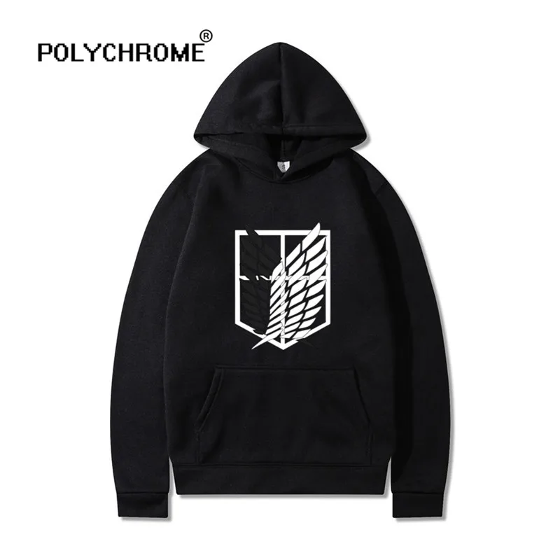 

Anime Attack on Titan Hoodies Men Hoodie Fashion Pullovers Casaul Sweatshirts Unisex Hoody Male Harajuku Hip hop Clothing Tops
