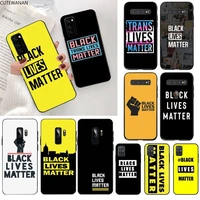 cutewanan black lives matter bling cute phone case for samsung s20 plus ultra s6 s7 edge s8 s9 plus s10 5g lite 2020