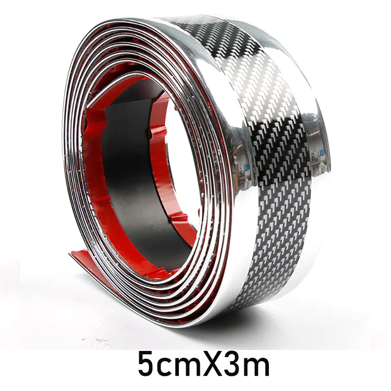 

Автомобильная полоса для бампера, автомобильная наклейка, пленка из углеродного волокна, высокая фотопленка, защита от столкновений на пор...