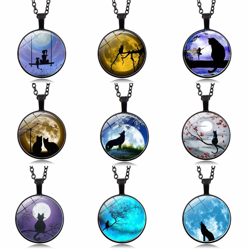 2020 популярное ожерелье с кошкой под звездным небом для женщин и девушек