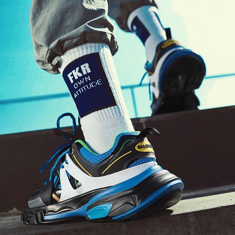 Кроссовки мужские сетчатые для взрослых Повседневная Удобная дышащая обувь