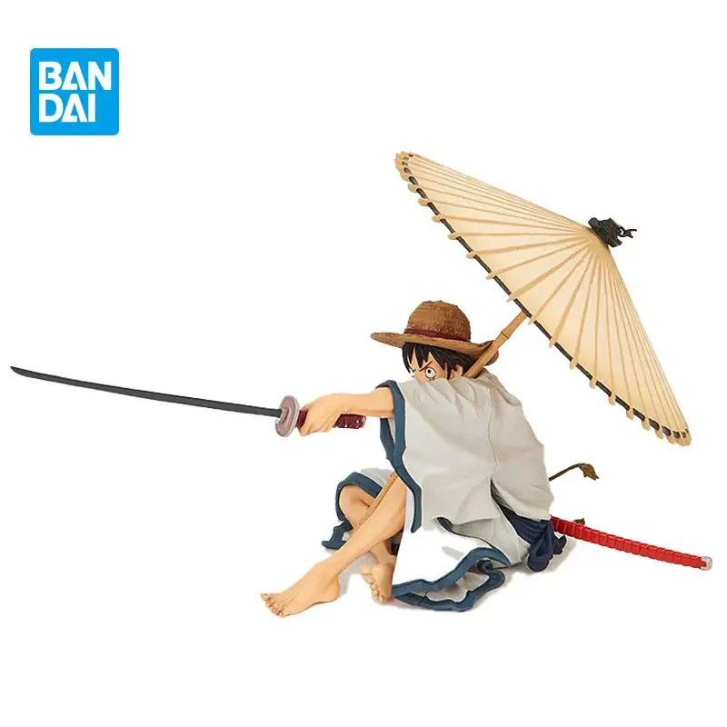 

5.5 inch original Bandai One Piece Monkey D. Luffy SC Modeling King BWFC2 Kimono samurai Anime Figure Children's toy gift