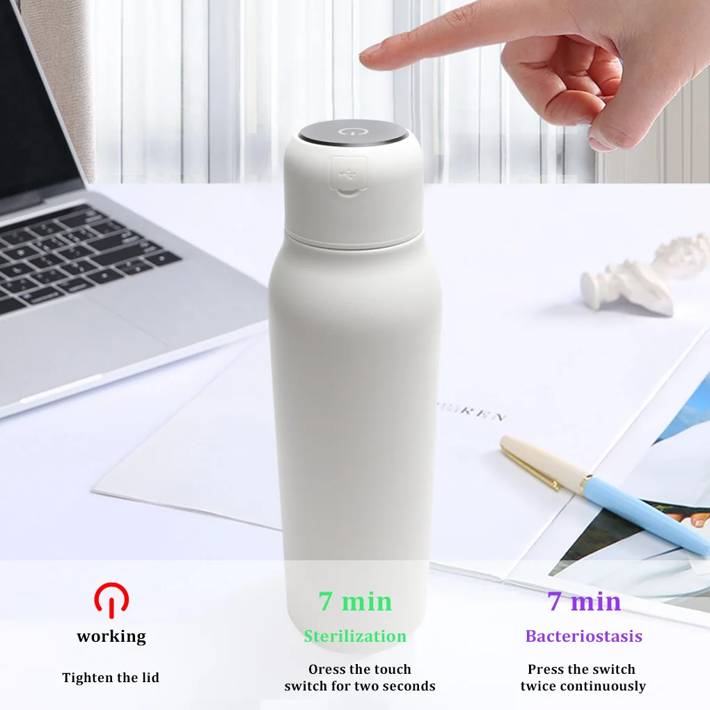 Бытовая УФ чашка для уборки нержавеющая сталь USB питание Термокружка со