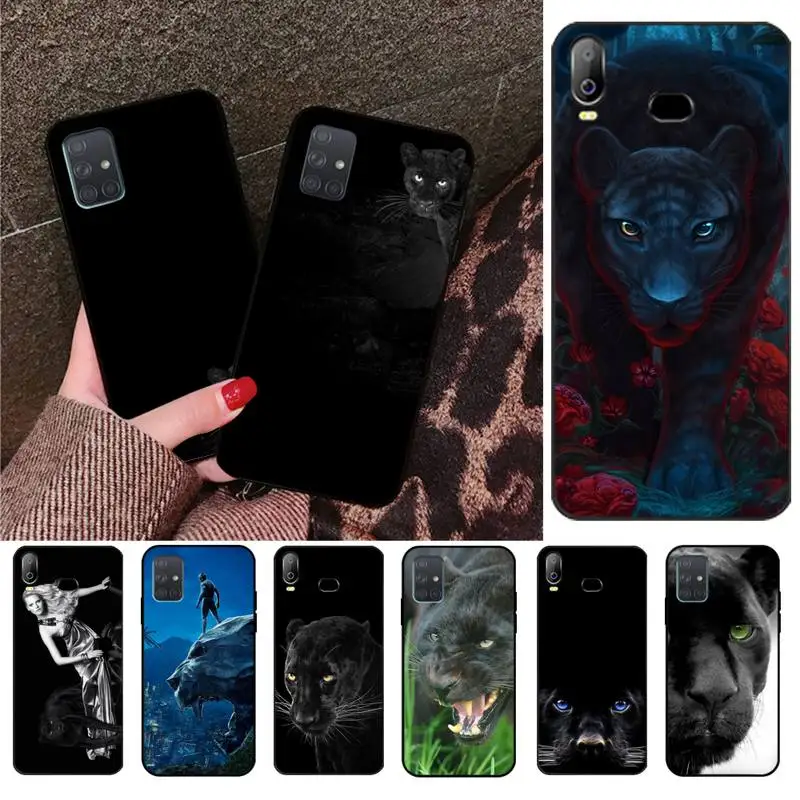 Чехол в виде черной Пантеры черный мягкий чехол для телефона Samsung A10 A20 A30 A40 A50 A70 A80