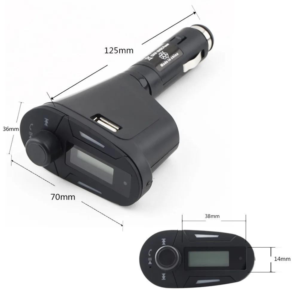3 в 1 беспроводной Bluetooth fm передатчик MP3/MP4 плеер автомобильное зарядное устройство