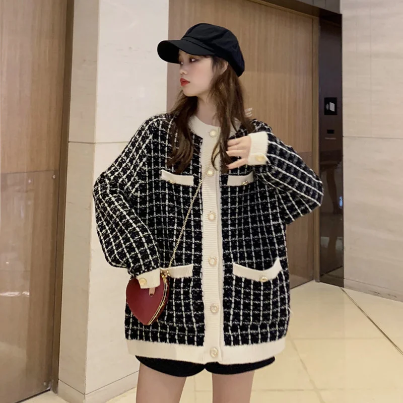 Вязаный кардиган Xiaoxiangfeng Женский весенне-осенний с морским вкусом новинка 2021