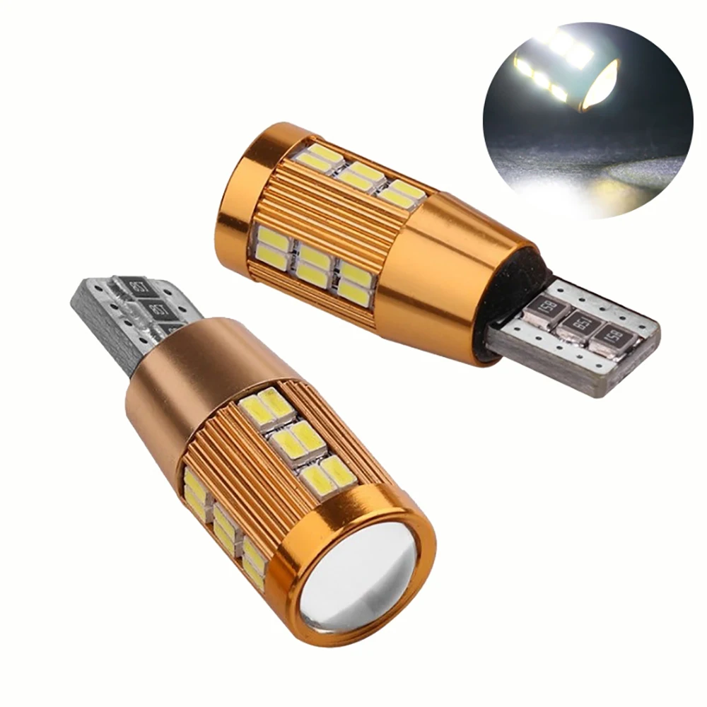 Светодиодная лампа T10 W5W Led Canbus 3014 30SMD без ошибок Автомобильный Клин боковые огни