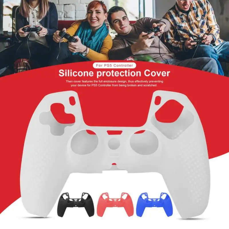 

Suitable For PS5 Game Controller Silicone Case For PS5 Controller Protective Cover With Non-slip Particles Cover For Games