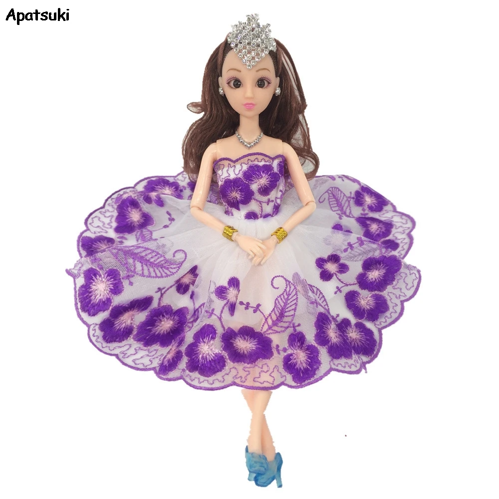 Кукла платье для куклы Барби принцесса кружева юбка 1/6 одежда BJD аксессуары
