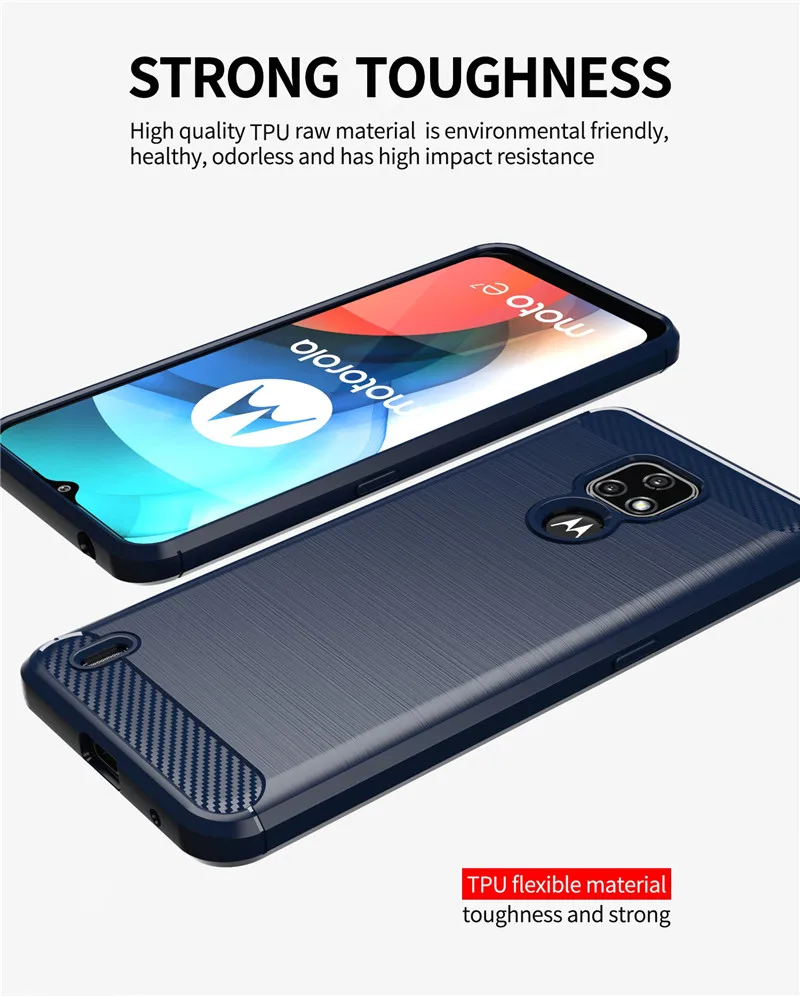 Shockproof Bumper For Moto E7 2020 Case For Moto E7 Plus G G9 Play Cover Soft Silicone Protective Phone Bumper For Moto E7 2020