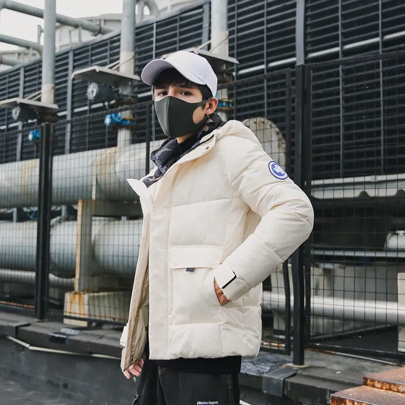 Зимняя куртка мужская камуфляжная Повседневная Толстая теплая парка с капюшоном