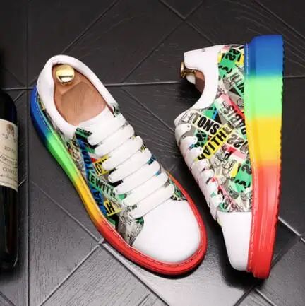 Новинка 2020 роскошные дизайнерские мужские уличные разноцветные граффити