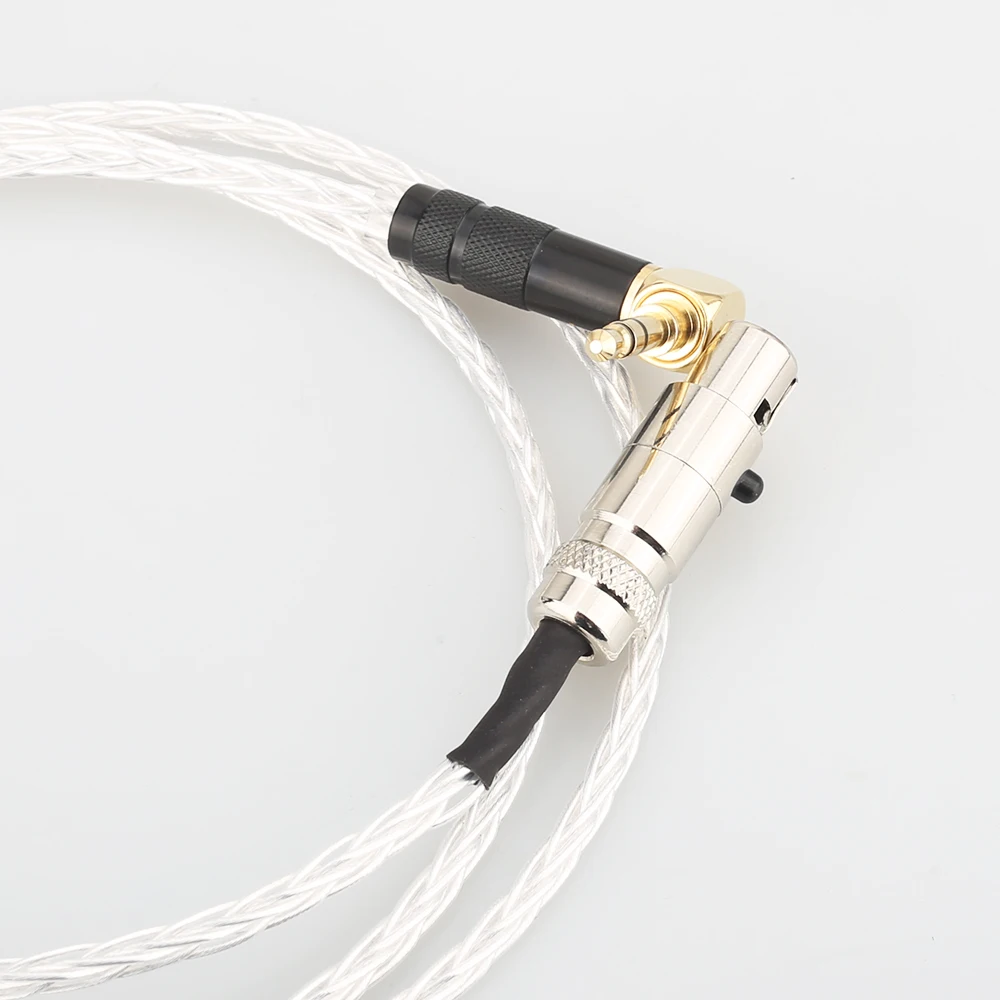 Наушники Audiocrast 7N OCC 8 ядер посеребренные/медные Серебристые наушники улучшенный