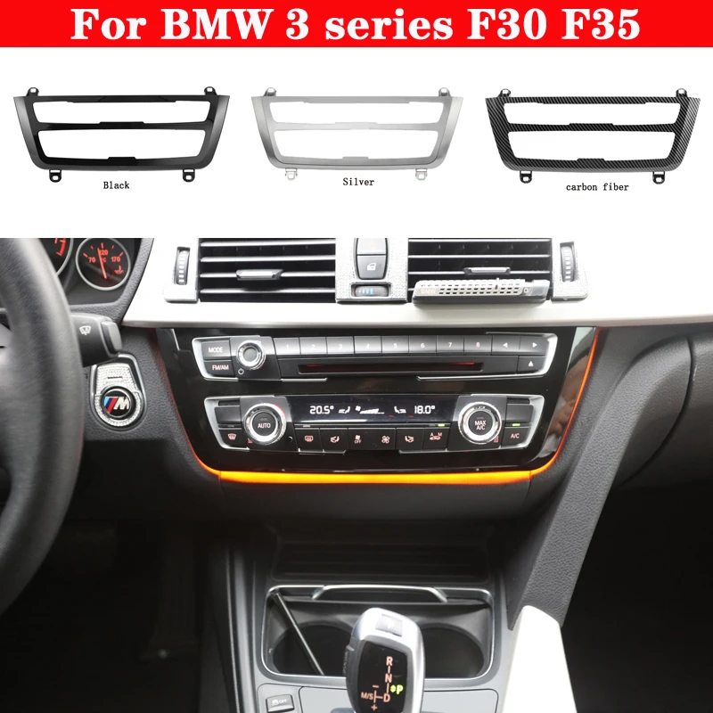 

For BMW 3 series F30 F35 New LCI Radio Trim LED Dashboard Center Console AC Panel Light Blue Orange 2 Color Atmosphere Light