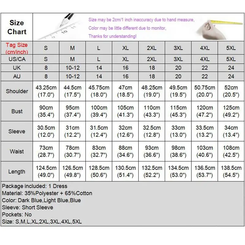 

Women Mid-Calf Denim Dress Office Ladies Sundress VONDA Vintage Puff Sleeve Long Robe Summer Bohemian Dress Vestidos