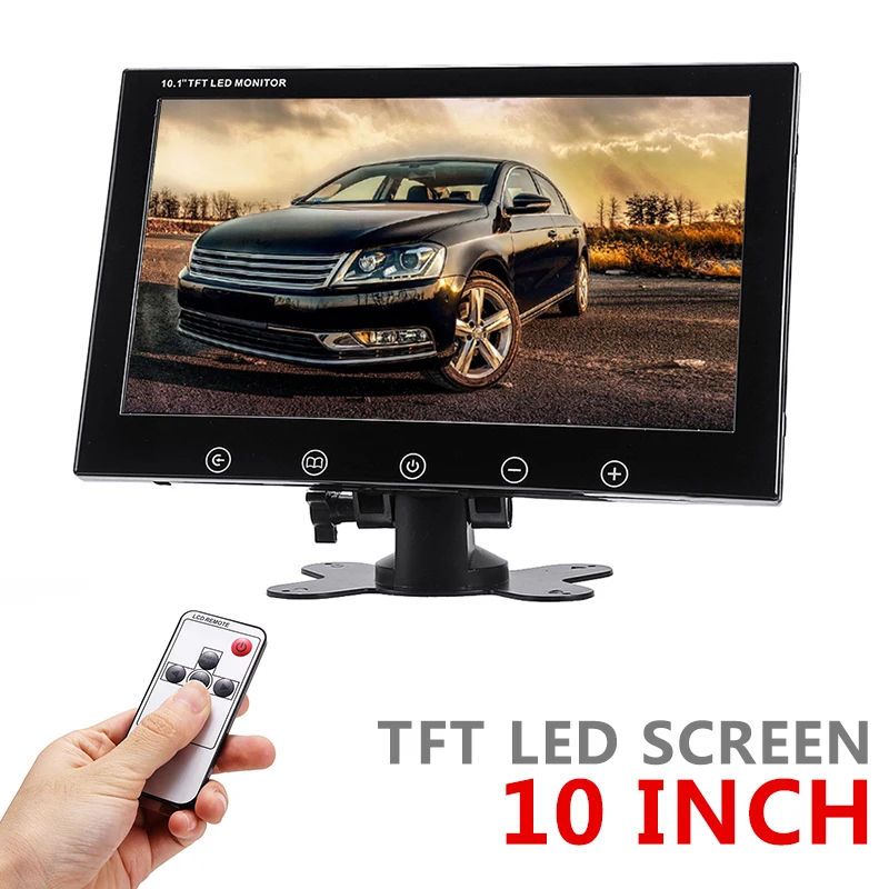 Pohiks 1 шт. ультратонкий портативный HD Автомобильный экран мини ТВ TFT LCD монитор