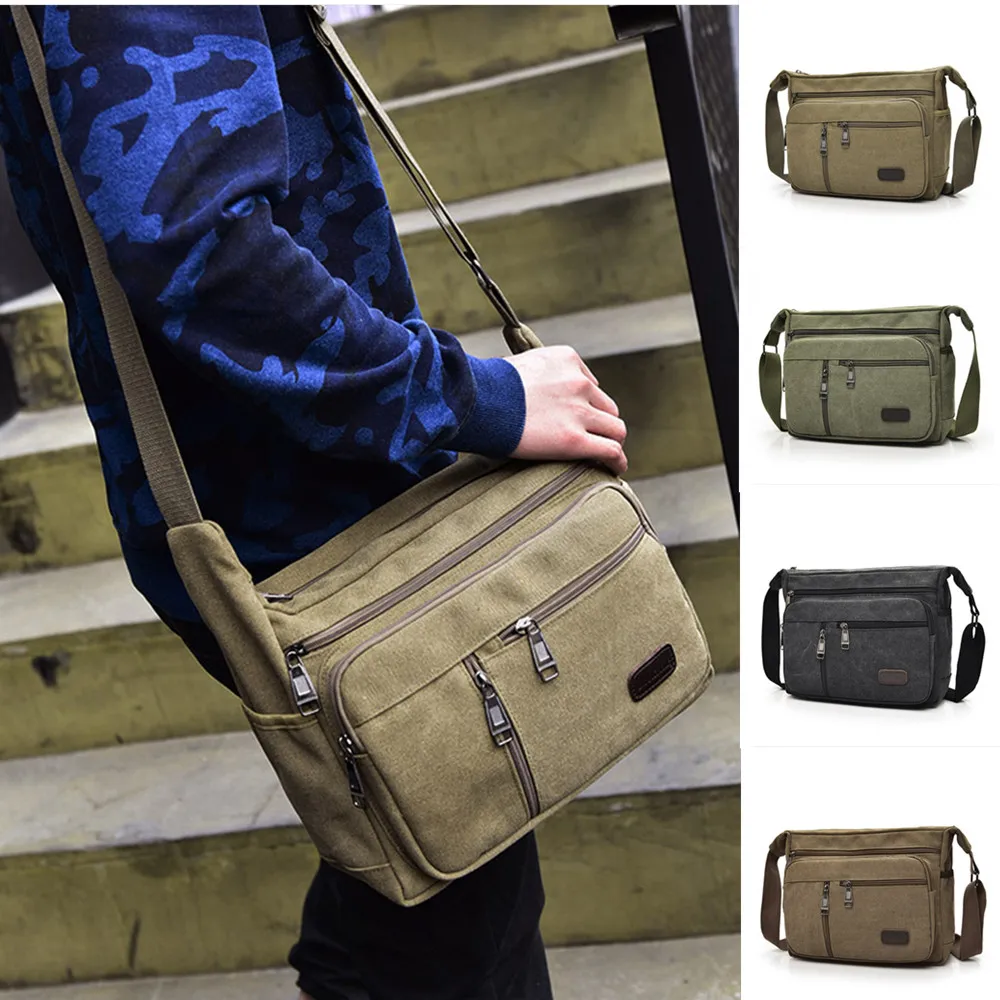 Многофункциональная сумка на плечо 2021 мужские холщовые сумки через