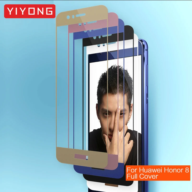 YIYONG полное покрытие экрана стекло для Huawei Honor 8 Lite Pro Закаленное Защитная пленка