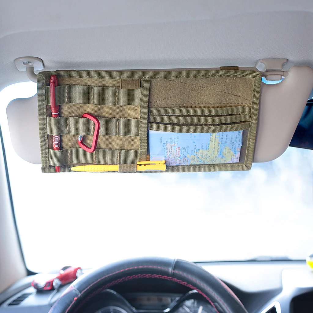 1 Piece Car Sun Visor Organizer By Auto Interior Pocket Registration And Document Holder Fishing Tools | Спорт и развлечения