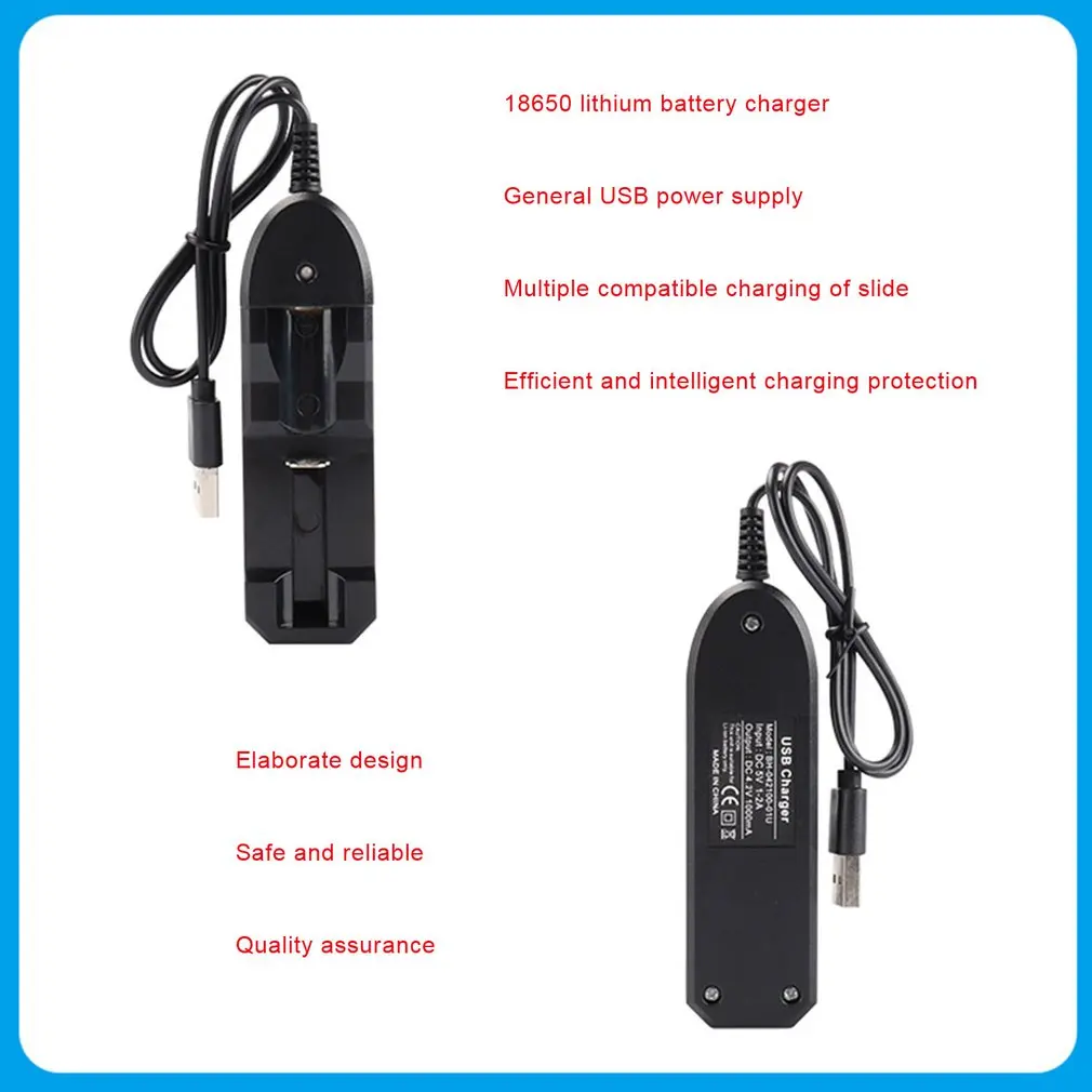 USB 18650 Батарея Зарядное устройство черные 4 слота AC 110V 220V двойной для QI