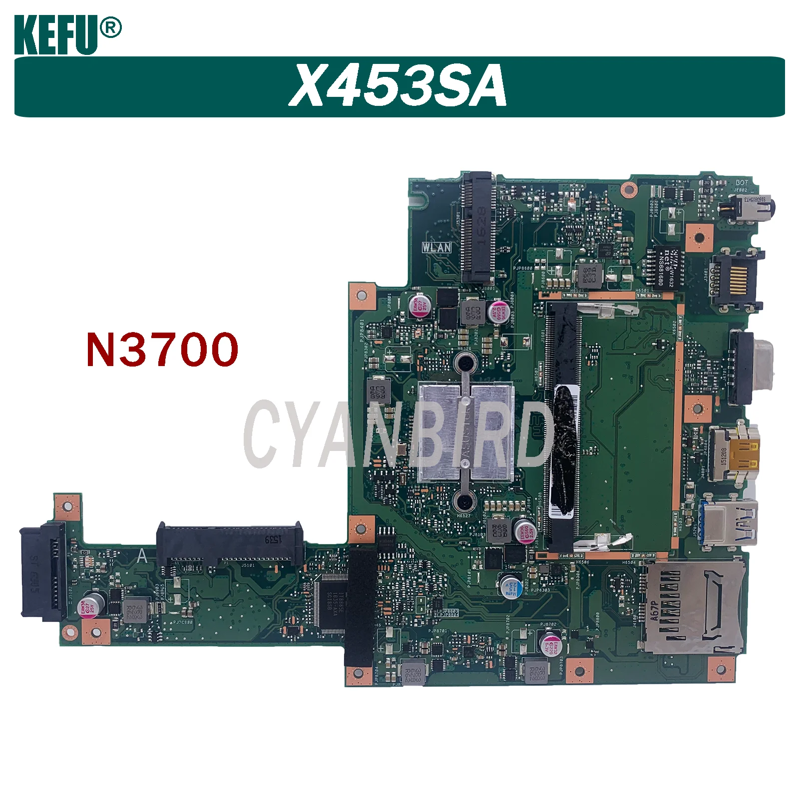 

Dinzi X453SA is suitable for ASUS X453SA X453S laptop motherboard with N3700 100% test OK