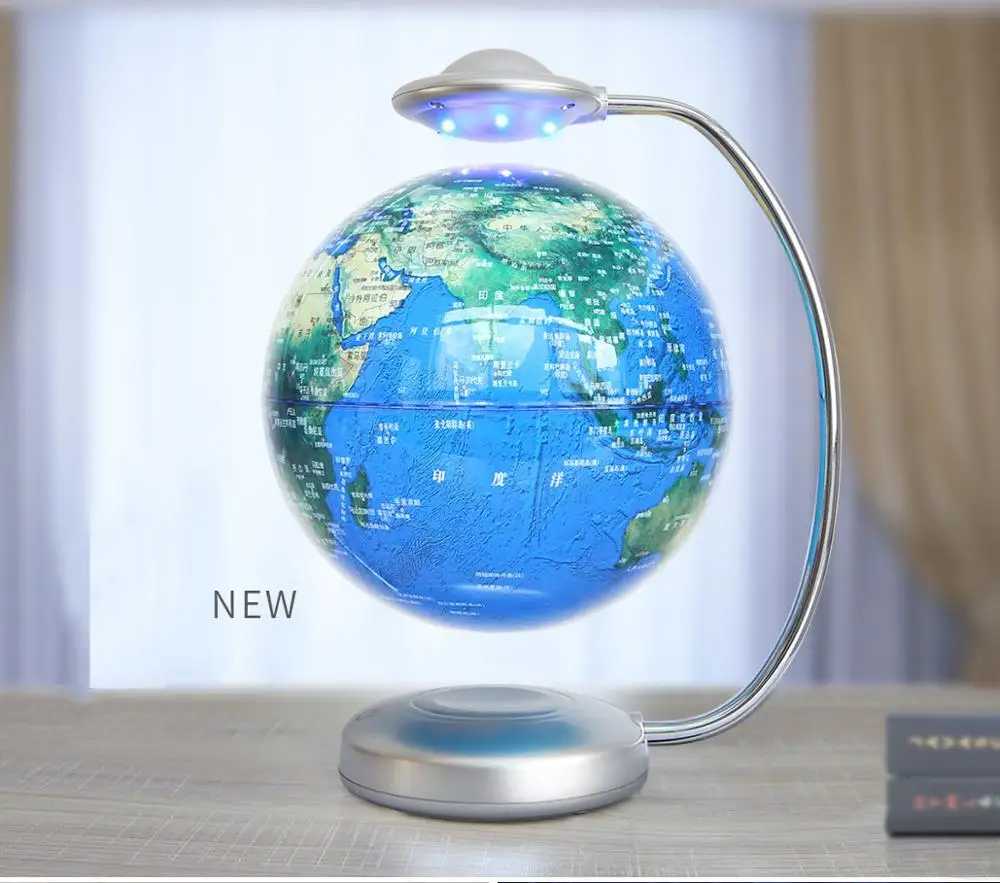Магнитный левитационный Плавающий глобус 8 &quotантигравитационная карта мира