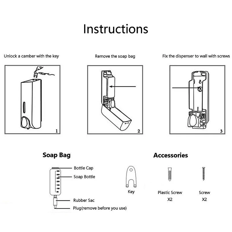 Диспенсер для жидкого мыла настенный диспенсер ванной | Обустройство дома