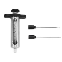 kitchen meat injectorbbq frying syringe for adding flavour marinades herbs seasoning and saucesstainless steel