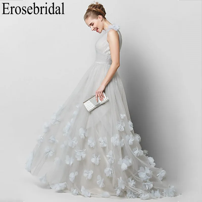 Женское вечернее платье на одно плечо с цветами | Свадьбы и торжества