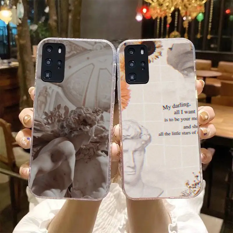 

Statue David Aesthetic Art Phone Case For Samsung S4 S5 S6 S7 Edge S8 S9 S10 Plus S20 Lite Fe Note20 A71 A21S Cover Fundas Coque