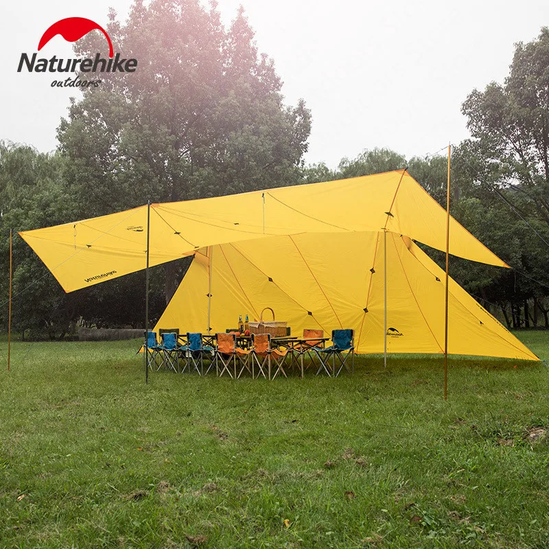 

Naturehike New Arrivals Twin Peaks Large Picnic Party 40D Sun Shelter Tens for Familly Team Outdoor Activities NH19ZP008
