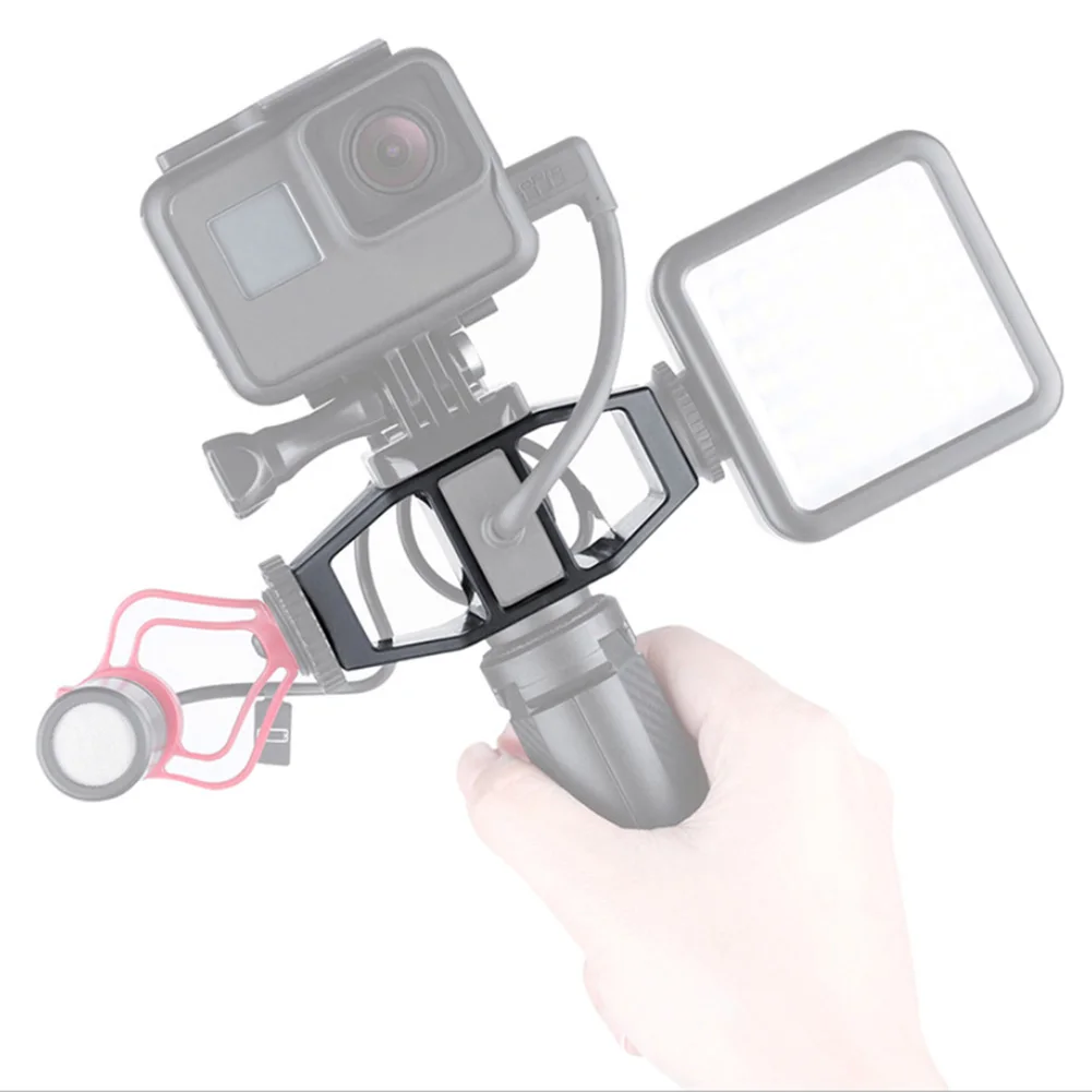 Vlog Кронштейн-адаптер с 1/4 дюйма Винт для вспышки Холодный башмак держатель