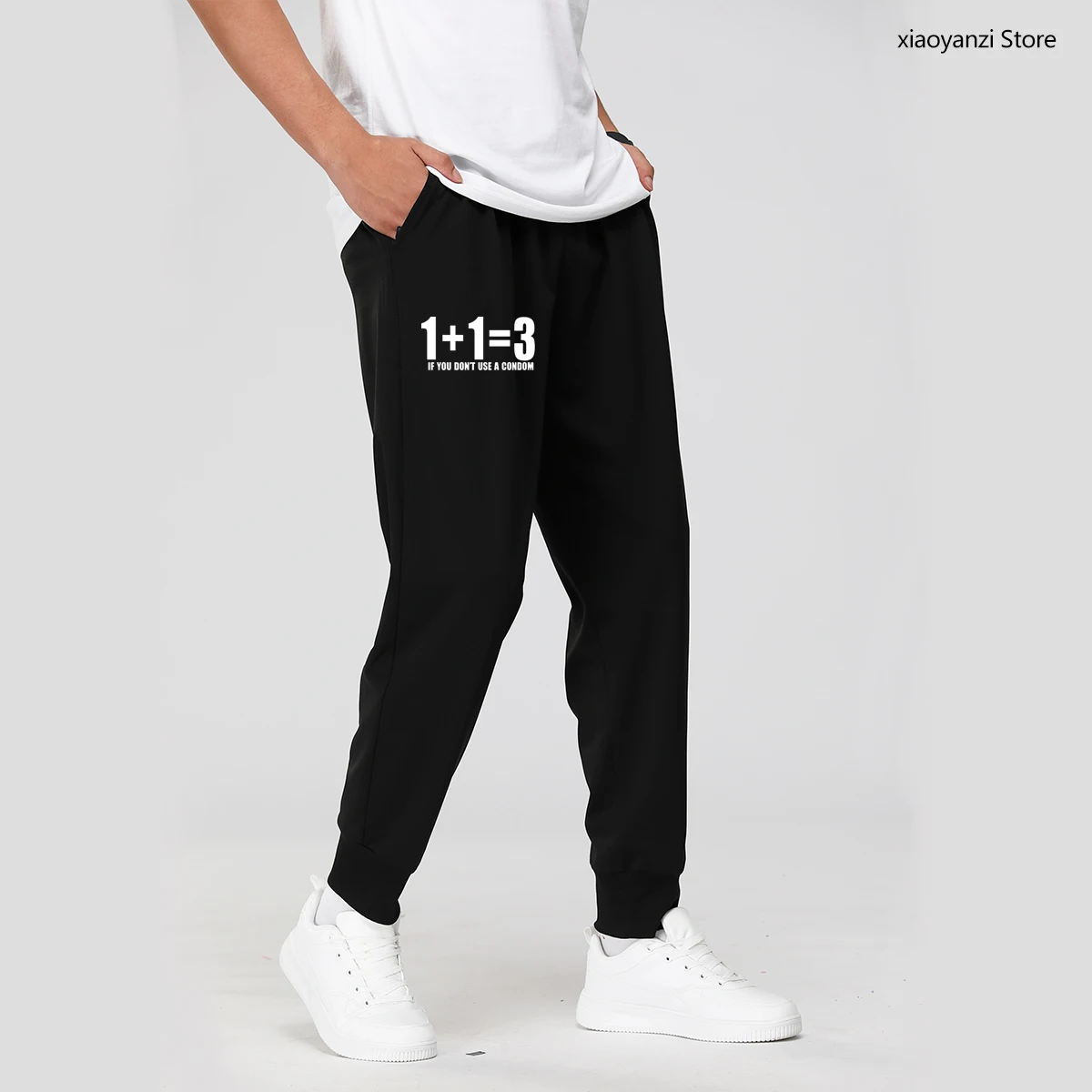 

2021 Mens Casual Sweatpants Printed Mathematical Formula Sports Long Pants Male Fashion Trousers Sporting Suit Hip Hop Style