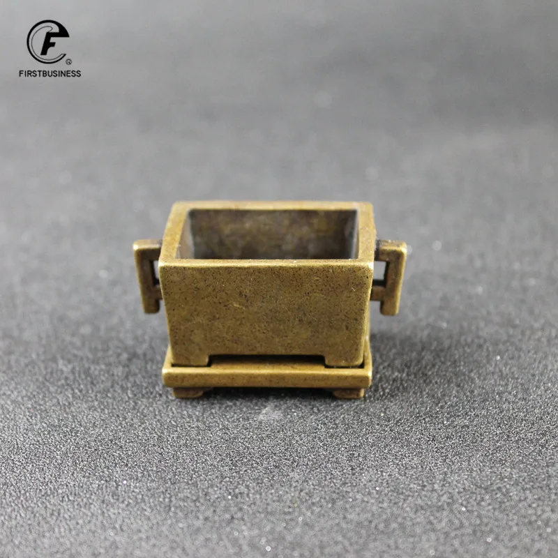 Ретро Медный для благовоний конфорки винтажная портативная латунная кадильница