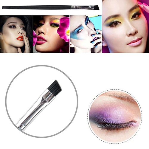 Makeup Brushes Set Professional Make up Tool Cosmetic Pro Black Angled Firm Tip Eye Eyeshadow Eyeliner Eyelash Eyebrow Lip Brush | Красота и