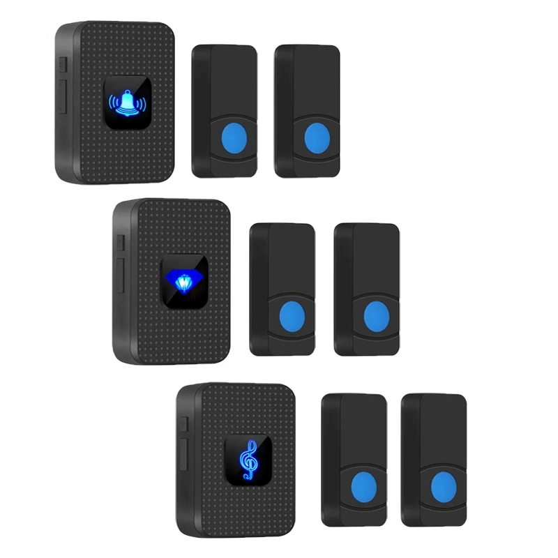 Беспроводной звонок 2 в 1 дверной для домашней безопасности 55 колокольчиков 5