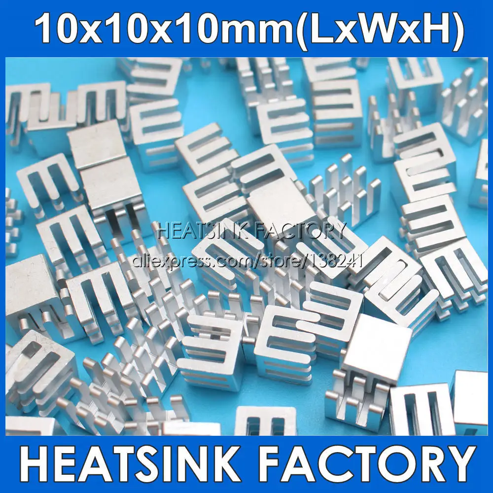 Радиатор из чистого алюминия для электронного 3D принтера Raspberry pi 10 шт.|Кулеры и