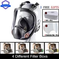 brand new 6800 full face respirator dust gas mask replaceable dual filters for painting spraying welding work safety protection