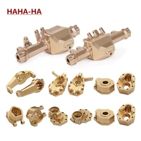 brass heavy front rear axle housing weight set for 110 rc crawler traxxas trx6 trx4 bronco upgrade parts