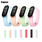 Браслет M3 M4 M5 для Xiaomi Mi Band 6 4 3 5, прозрачный силиконовый ремешок на запястье для Xiaomi 4 5 6, умный Браслет M3plus, чехол
