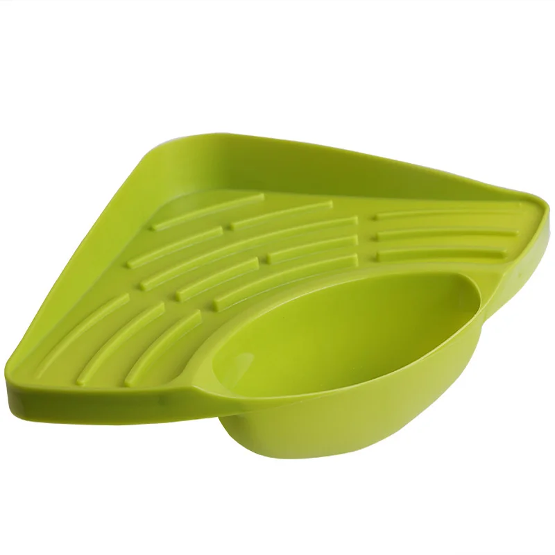 1Pc Kitchen Sink Storage Rack Sponge Holder With Sucker Drainer Tray Kitchen Organizer Shelf Spice Holder Bathroom Accessories