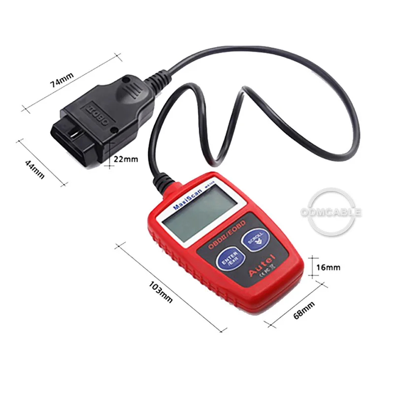 Считыватель кода автомобиля MS309 OBD2 EOBD OBD II инструмент для диагностики MaxiScan MS 309