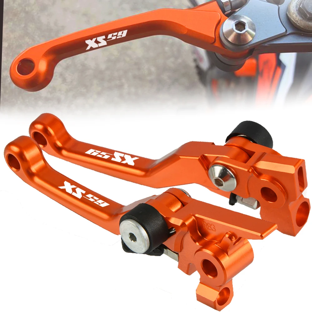 

CNC Aluminum Motorcycle Dirt Pit Bike Motocross Pivot Brake Clutch Levers For 65SX 2004-2011 65 SX 2014 2015 2016 2017 2018