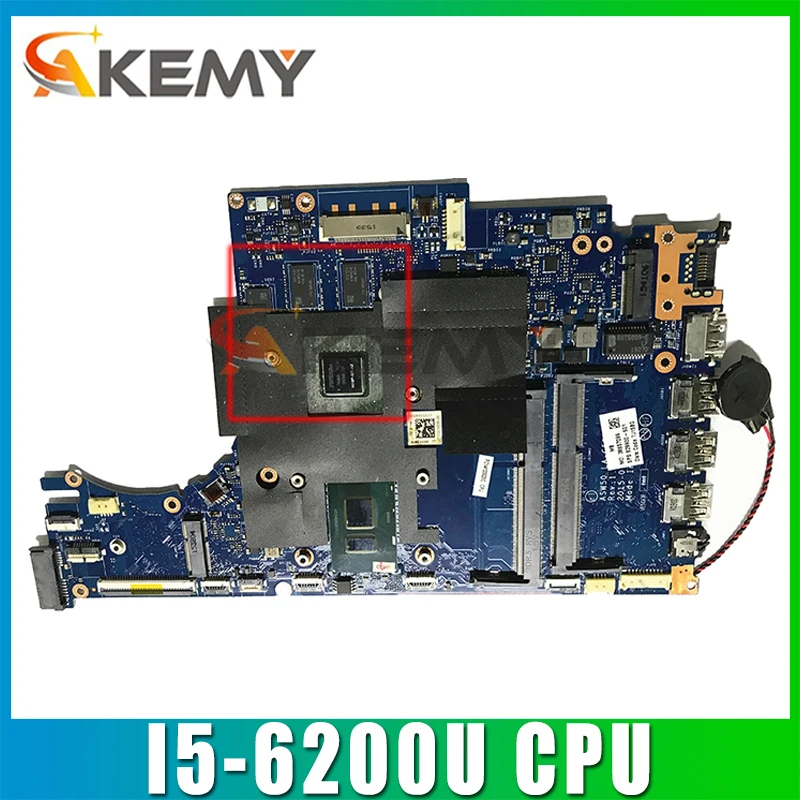 Для HP ноутбук Envy 15 AE Материнская плата ноутбука LA C503P материнская SR2EY I5 6200U 850634 601 001
