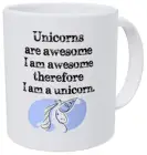 Единороги Потрясающие, поэтому я Единорог, 11 унций, забавная кофейная кружка