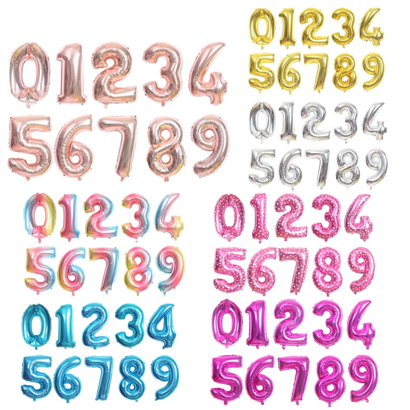 16/32/40 дюймов большой размер искусственная алюминиевая пленка украшение для